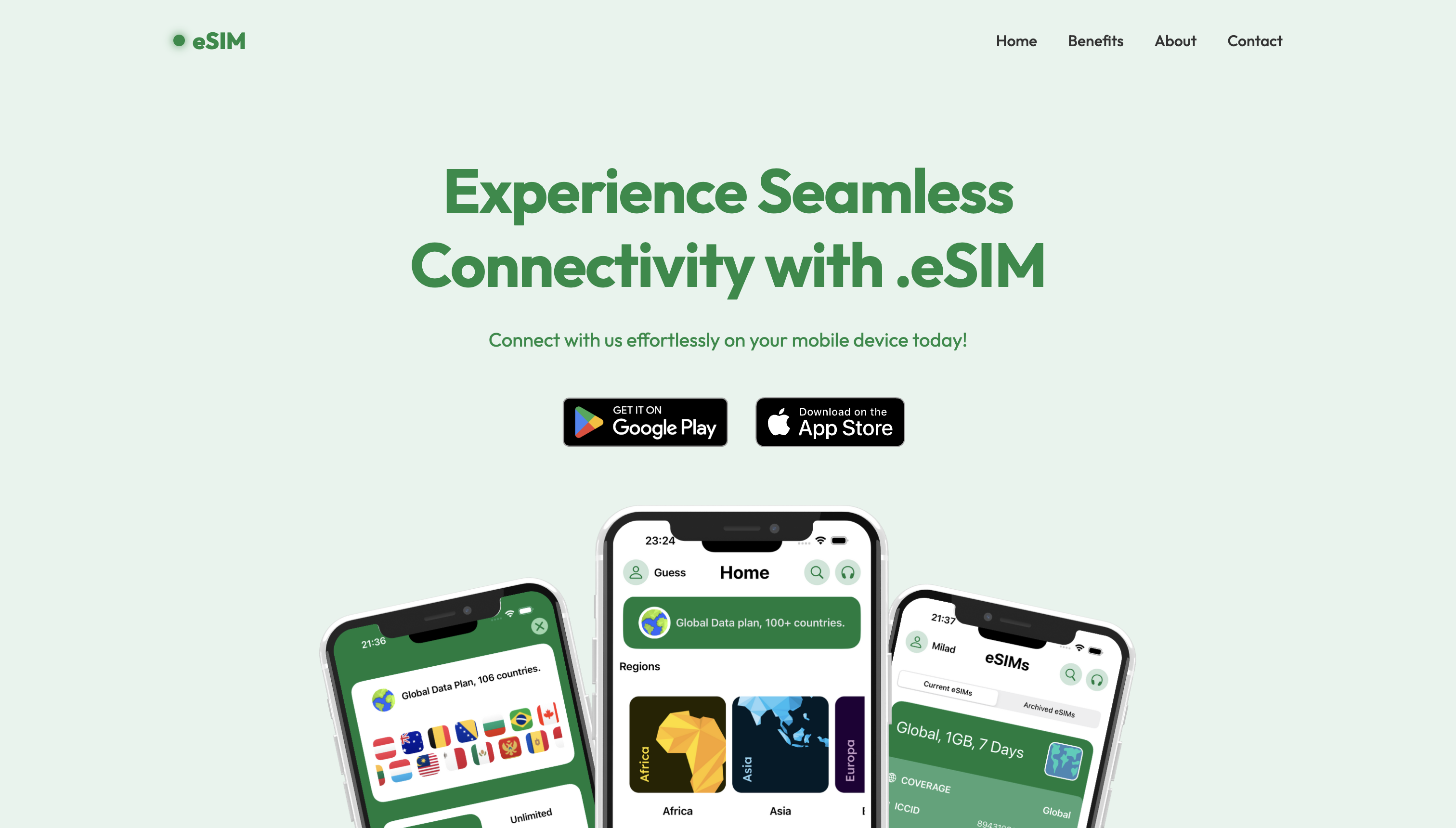 Dot eSIM mockup